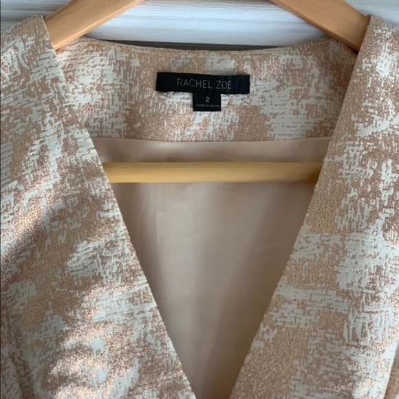 Rachel Zoe “Daria” Gold Metallic Brocade Dress - Picture 2 of 4